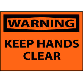 Machine Labels - Warning Keep Hands Clear W4AP
