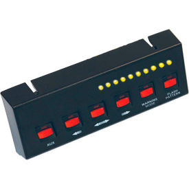 Buyers Black Pre-Wired 6-Switch Panel 4-On/Off 2-Momentary - 6391207 6391207
