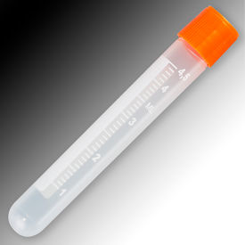 Sample Tube 5mL External Threads PP White Graduations & Marking Area Rd Bottom 1000pk 6058