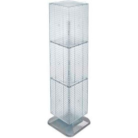 Global Approved 701464-CLR 4-Sided Interlocking Pegboard Floor Display 14