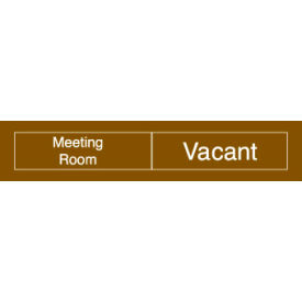 Engraved Occupancy Sign - Meeting Room In Use Vacant - Blue EN304BL