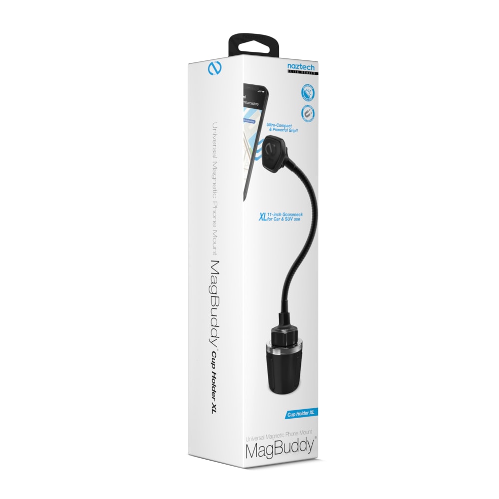 Naztech MagBuddy Elite Cup Holder XL Mount, Black MPN:15475