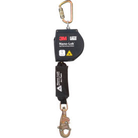 3M DBI-SALA Nano-Lok XL Self-Retracting Lifeline with Carabiner Web & Steel Swivel Snap Hook 11'L 7012818442