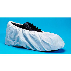 Heavy Duty Cross Linked Polyethylene Shoe Covers Water Resistant Blue XL 100/Bag 3 Bags/Case SC-CPE-HD-XL-BL