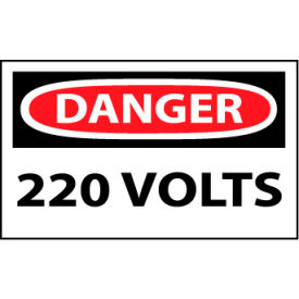 Machine Labels - Danger 220 Volts D100AP