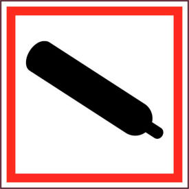 NMC GHS2042ALV2 Compressed Air GHS Label Vinyl 2