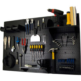 Wall Control Pegboard Standard Tool Storage Kit Black 48