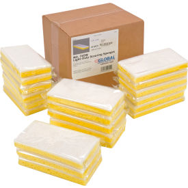 GoVets™ Light Duty Scrub Sponge Yellow/White 3.25
