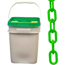 Mr. Chain® Plastic Barrier Chain In A Pail 1-1/2