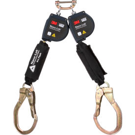 3M DBI-SALA Nano-Lok Twin-Leg Arc Flash Self-Retracting Lifeline Web & Steel Rebar Lock Hook 8'L 7012818559