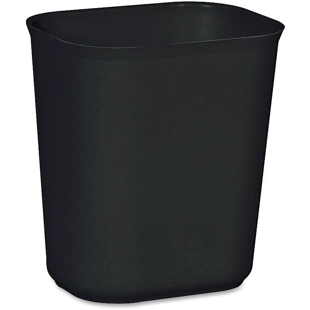 Rubbermaid Fire-Resistant Wastebasket, 3.5 Gallons, 12 1/4in x 11 1/8in x 8 1/4in, Black MPN:254100BK