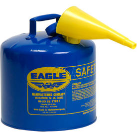 Eagle Type I Safety Can - 5 Gallon with Funnel - Blue UI50FSB