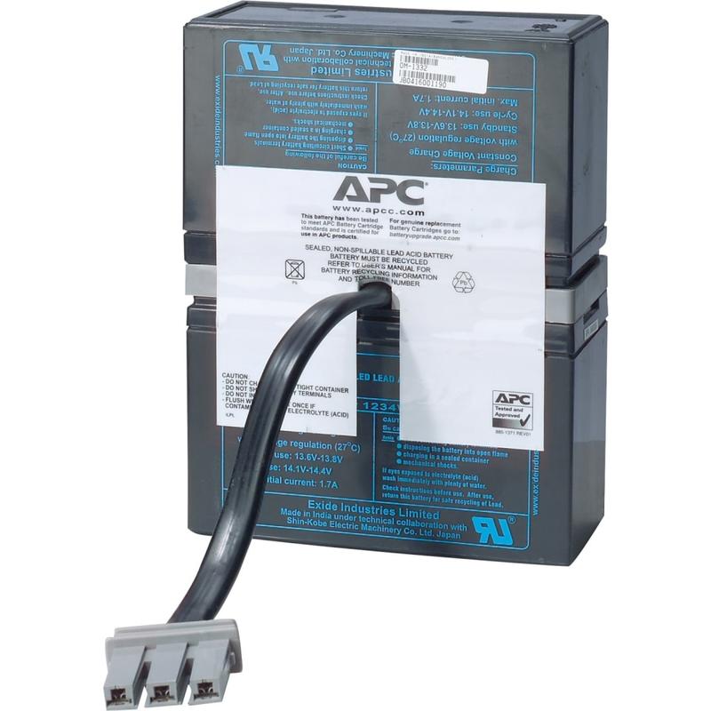 APC Replacement Battery Cartridge #33 - UPS battery - 1x battery - lead acid - charcoal - - RBC33 MPN:RBC33