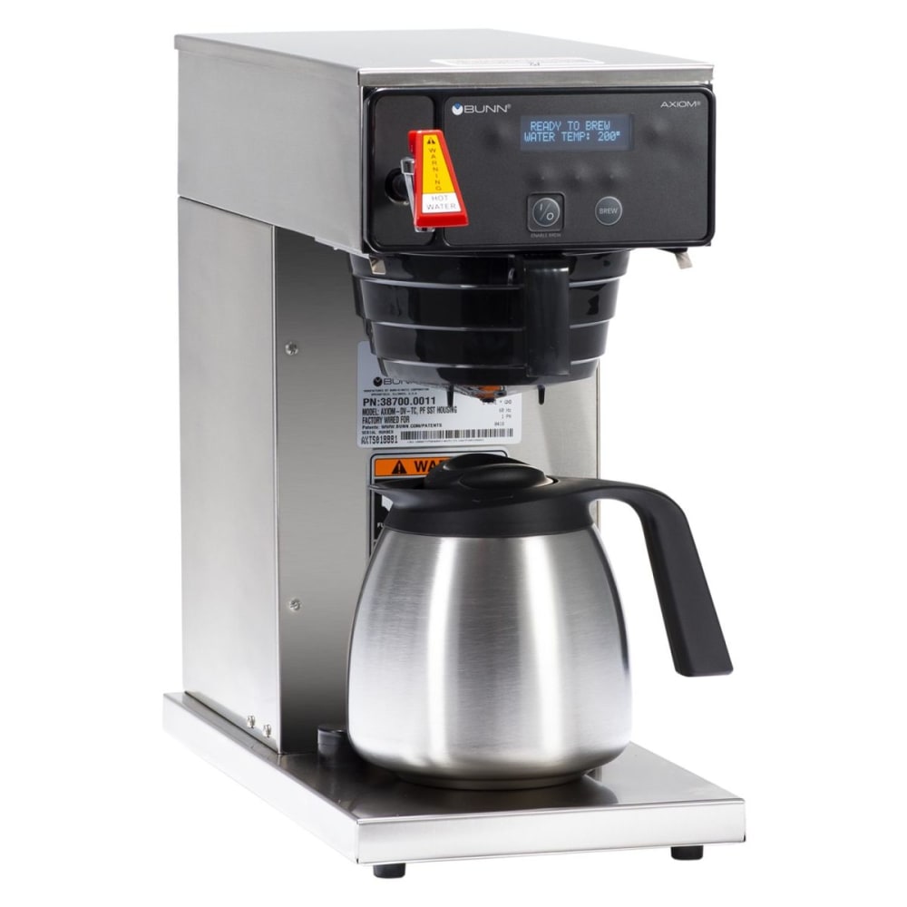 BUNN Axiom 120-Cup Coffee Brewer, DV TC, Stainless Steel MPN:38700.0011