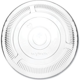 Vegware™ Compostable Lids Fits 96-Series Cold Cups Clear 1000/Carton C96F-CH