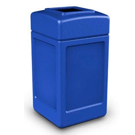 PolyTec™ Square Waste Container Blue 42-Gallon 732104