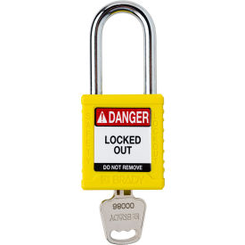 Brady® Safety Lockout Padlock Keyed Different 1-1/2