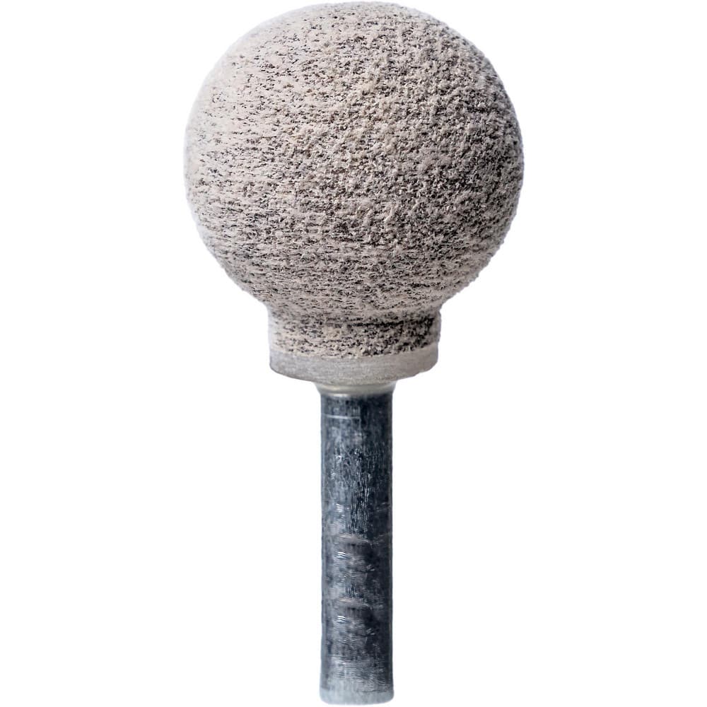 Mounted Points, Point Shape: Ball , Point Shape Code: A25 , Abrasive Material: Aluminum Oxide , Tooth Style: Single Cut , Grade: Medium  MPN:313303
