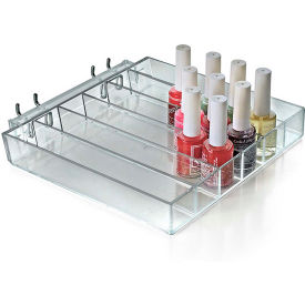 Global Approved 225560 6 Compartment Nail Polish Tray 8.625