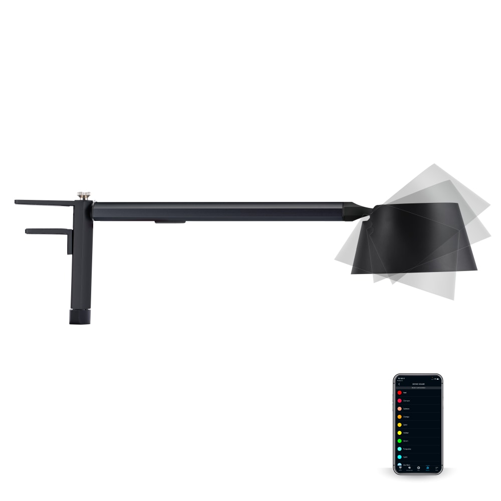 Black+Decker Verve Designer Series Smart LED Desk Lamp With Clamp Base, 4-1/16inH, Black MPN:LED2200-CLSM-BK