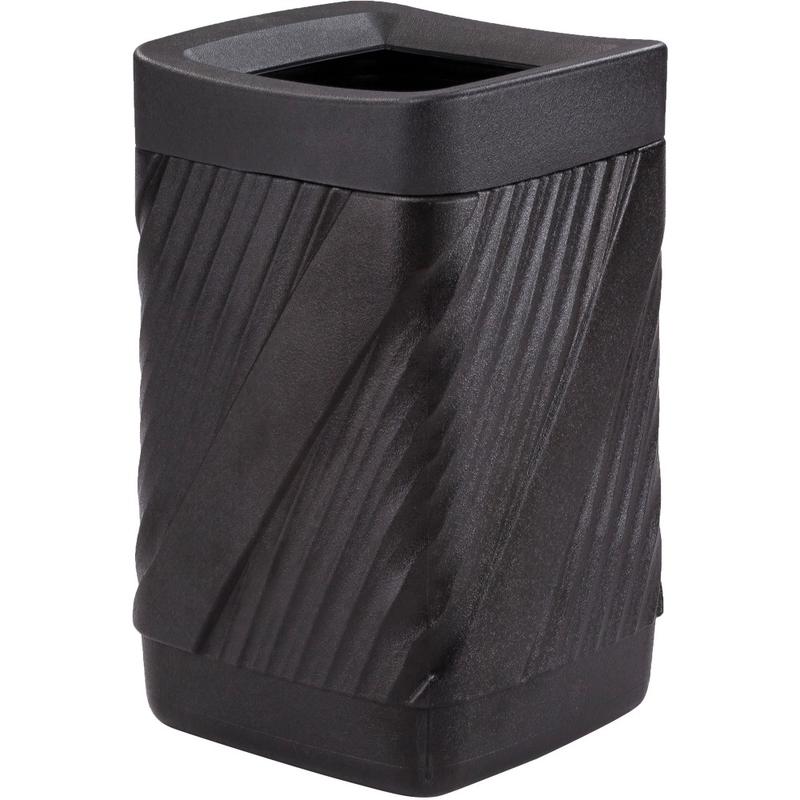 Safco Twist Waste Receptacle - 32 gal Capacity - Removable Lid, Durable, UV Resistant, Fade Resistant - 9372BL MPN:9372BL