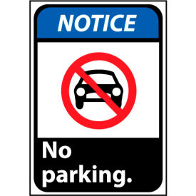 Notice Sign 14x10 Rigid Plastic - No Parking NGA19RB