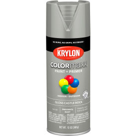 Krylon® Colormaxx™ Paint & Primer 12 oz. Gloss Castle Rock K05509007 - Pkg Qty 6