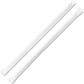 Genuine Joe GJO58925 - Straws Jumbo Wrapped 7-3/4