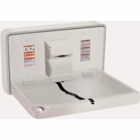 ASI® Horizontal Plastic Baby Changing Station Light Gray - 10-9014 10-9014