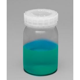 Bel-Art Wide-Mouth 1/2 L (1 pt) Polypropylene Mason Jars 6Pk 109130000