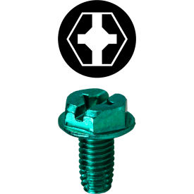 L.H.Dottie® Ground Screw w/ Thread Cutting Point Hex Head Phillips #10-32 x 3/8
