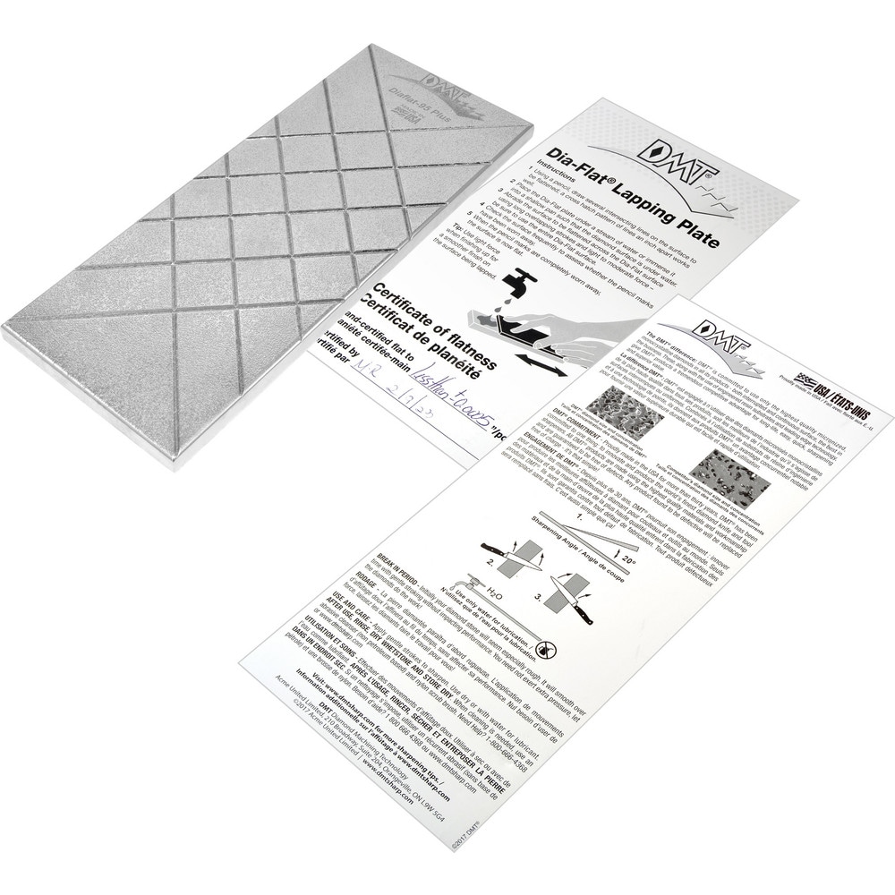 Sharpening Stones, Abrasive Material: Diamond , Grade: Very Coarse , Stone Shape: Rectangle , Oil Filled: No , For Finish: Rough  MPN:DIAFLAT-95-PLUS