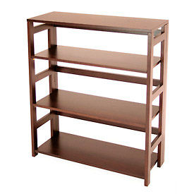34x30 Flip Flop Bookcase - Mocha Walnut FF3430MW