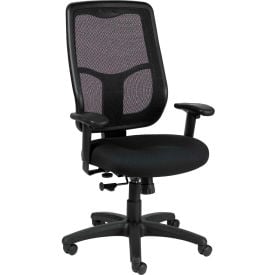 Eurotech Apollo Executive High Back Chair - MTHB94-BLK - Black Fabric / Mesh MTHB94-BLK