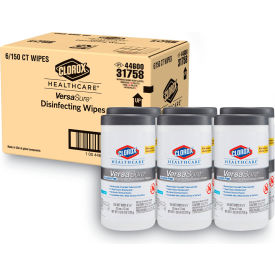 Clorox Healthcare® VersaSure Cleaner Disinfectant Wipes 1-Ply 6.75 x 8 (6) 150 Wipe/Canister 31758