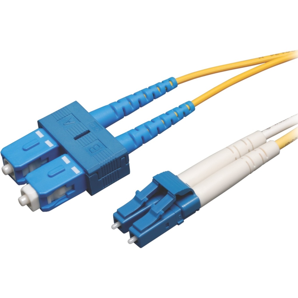 Eaton Tripp Lite Series Duplex Singlemode 9/125 Fiber Patch Cable (LC/SC), 30 m (100 ft.), N36630M MPN:N366-30M