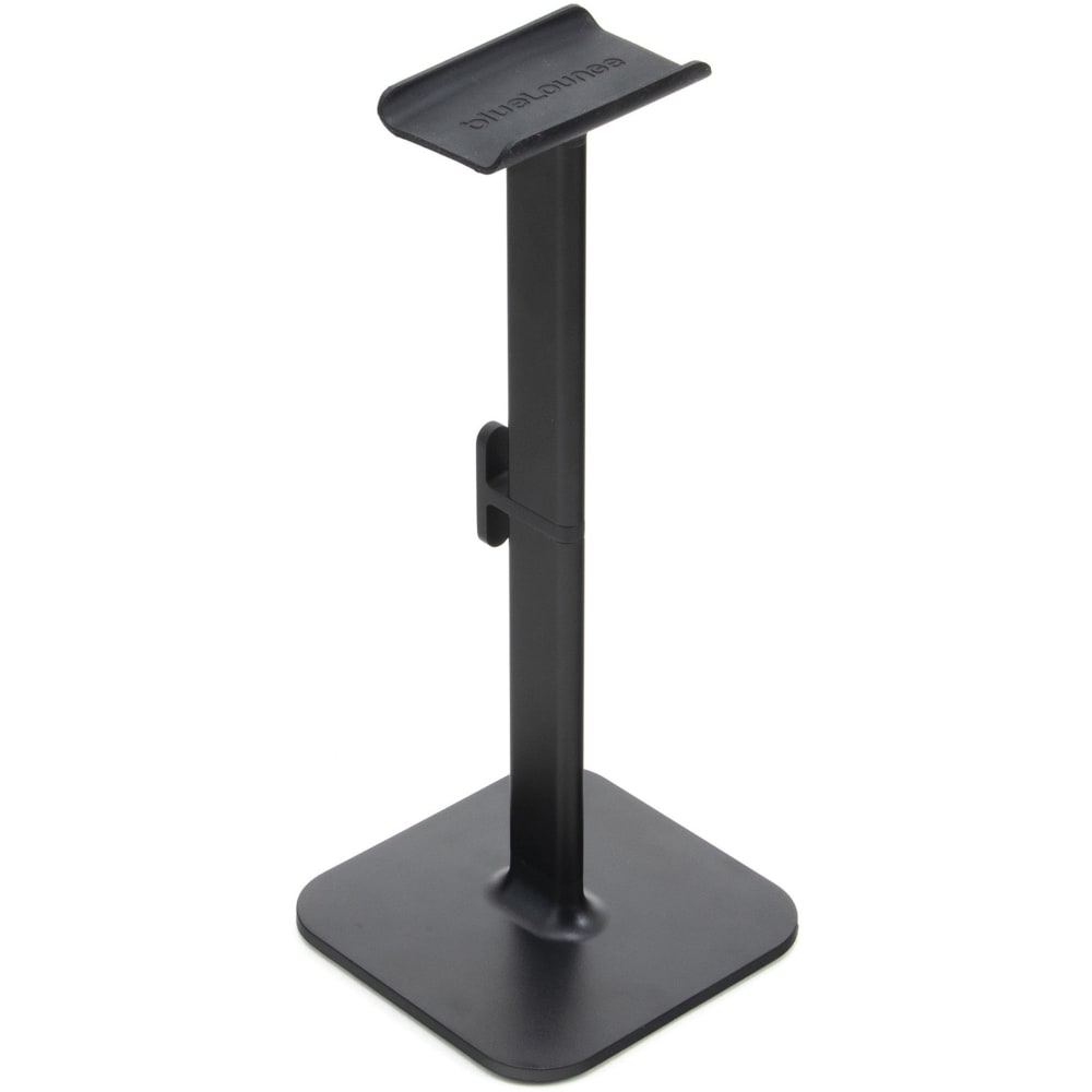 Bluelounge Posto 2.0 Headphone Stand, 10inH x 4.01inW, Desktop, Desk, Aircraft Aluminum, Plastic, Black MPN:BLUPO2BL