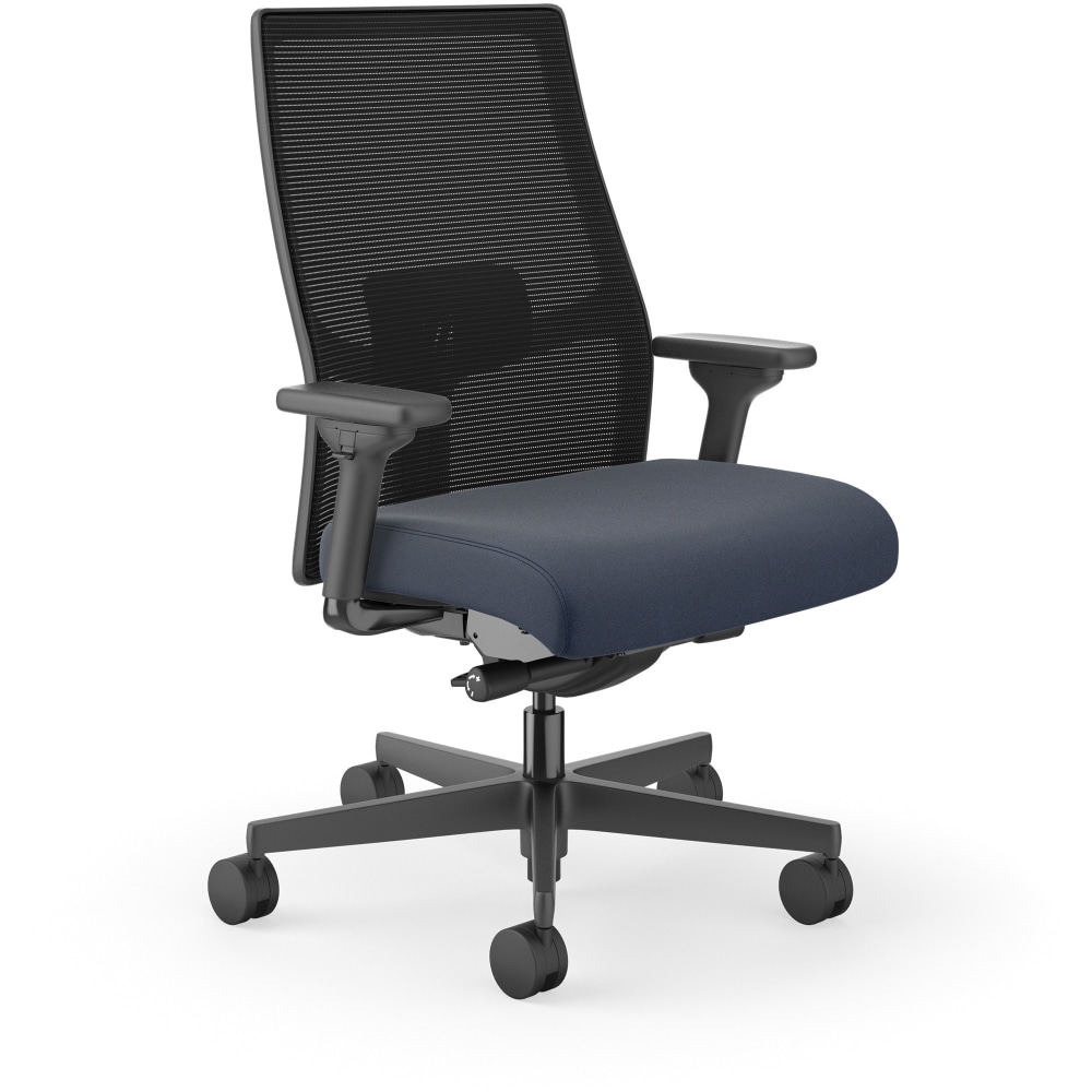 HON Ignition 2.0 Mid-back Big & Tall Task Chair - Navy Seat Color - Foam Seat Material - Black Back Color - I2BTVMC98BTN MPN:I2BTVMC98BTN
