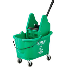 GoVets™ Mop Bucket And Wringer Combo 38 Qt. Down Press Green 595GN260