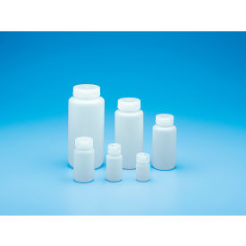 Qorpak® 32oz Natural Wide Mouth HDPE Round Bottle w/63mm PP Leak-Proof Cap w/Seal Ring 24PK 249627
