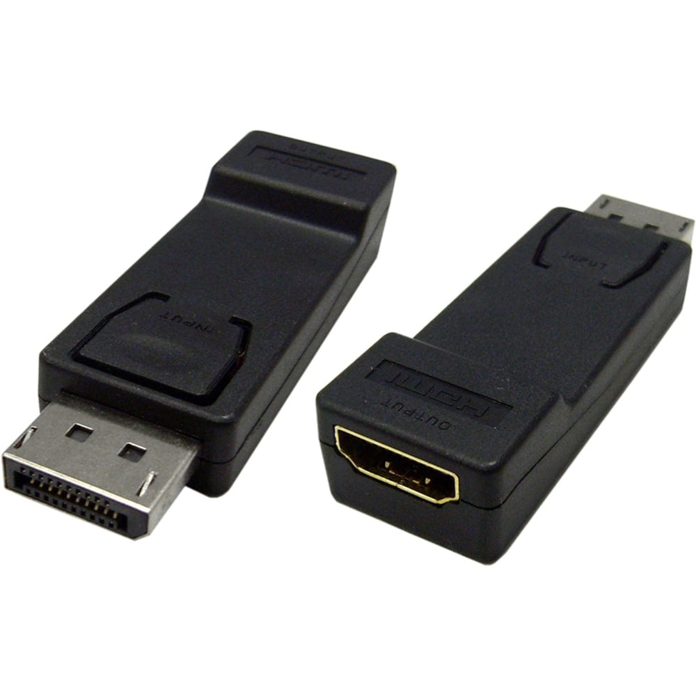 4XEM DisplayPort To HDMI Adapter - 1x 20-pin DisplayPort Digital Audio/Video Male - 1x 19-pin HDMI Digital Audio/Video Female - 4XDPMHDMIFA MPN:4XDPMHDMIFA