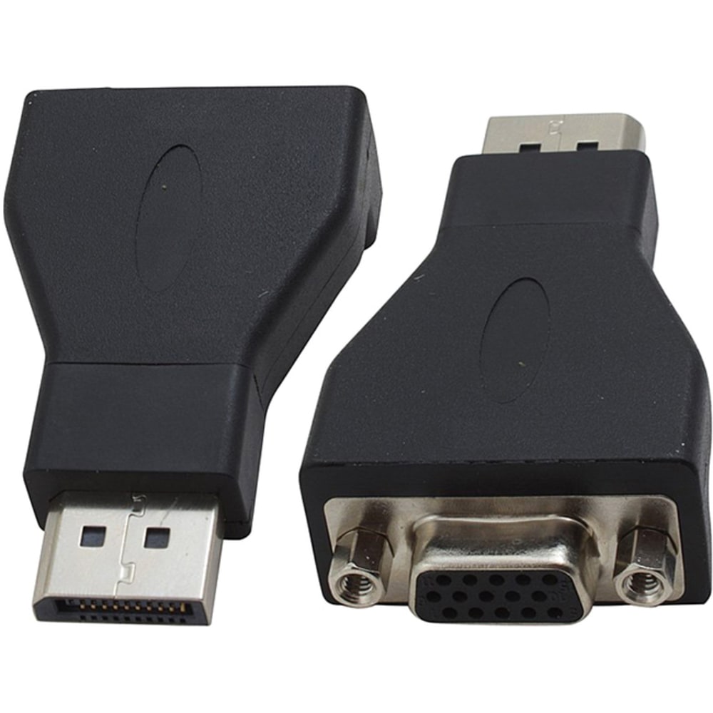 4XEM DisplayPort Male To VGA Female Adapter - 1x 20-pin DisplayPort 1.1a Digital Audio/Video - Male - 4XDPMVGAFA MPN:4XDPMVGAFA