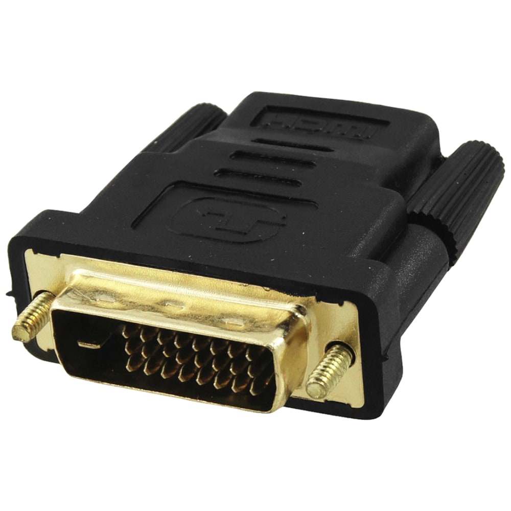 4XEM DVI-D Male To HDMI Female Adapter - 1x 25-pin DVI-D Digital Video Male - 1x 19-pin HDMI Digital Audio/Video Female - 4XHDMIDVIFMA MPN:4XHDMIDVIFMA