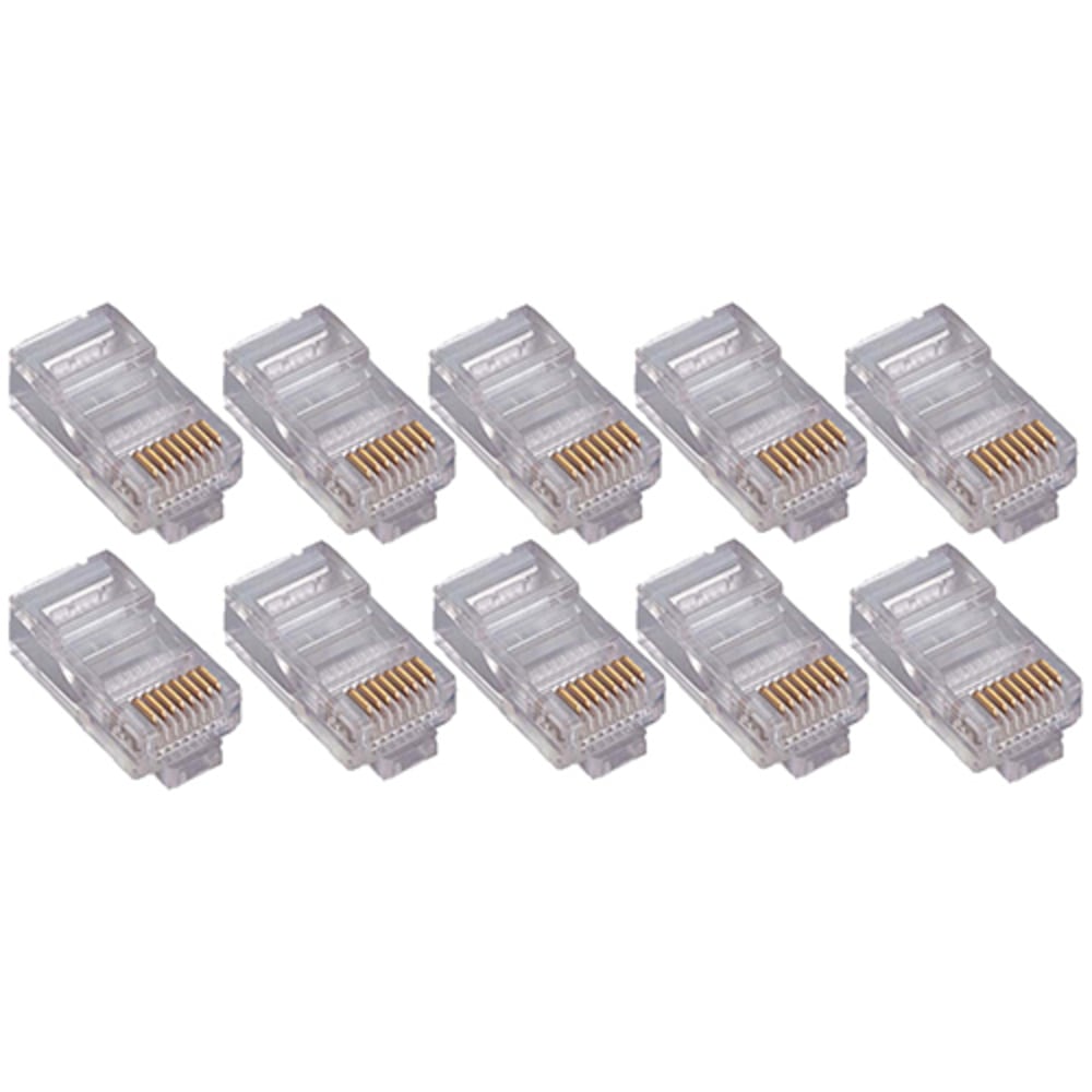 4XEM 50 Pack Cat5E RJ45 Modular Ethernet Plugs for Stranded or Solid CAT5E Cable - 50 Pack Modular RJ45 Ethernet ends - 4X50PKC5E MPN:4X50PKC5E