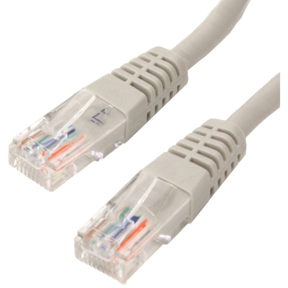 4XEM 25FT Cat6 Molded RJ45 UTP Ethernet Patch Cable (Gray) - 25 ft Category 6 Network Cable for Network Device, Notebook - First End: 1 x RJ-45 Network - Male - Second End: 1 x RJ-45 Network - Male - Patch Cable - CMG - 26 AWG - Gray  (Min Order Qty 6) MP