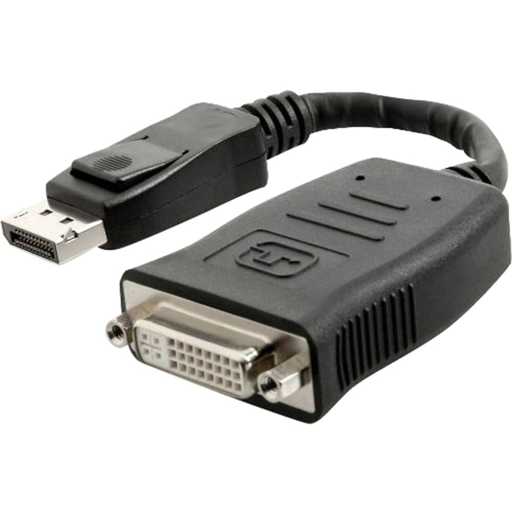 4XEM 9in DisplayPort To DVI-I Dual Link Male to Female Adapter Cable, 9in, Black MPN:4XDPDVI