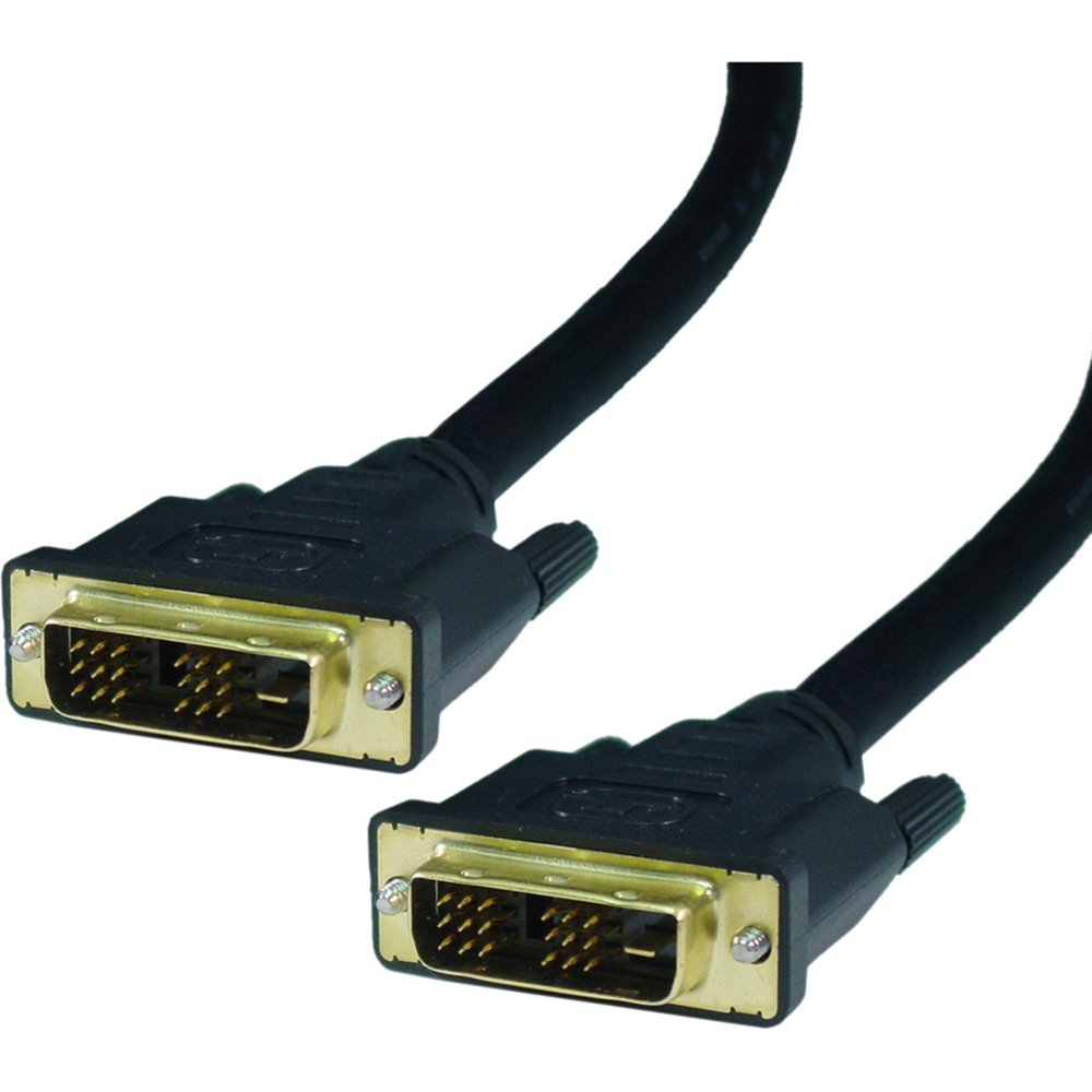 4XEM DVI-D Single Link Male to Male Digital Video Cable, 6ft, Black MPN:4XDVISMM6FT