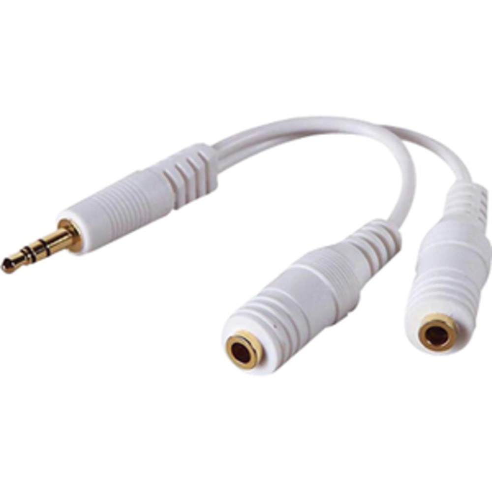 4XEM 3.5mm Mini Jack Headphone Splitter Cable (Min Order Qty 5) MPN:4XISPLITTER