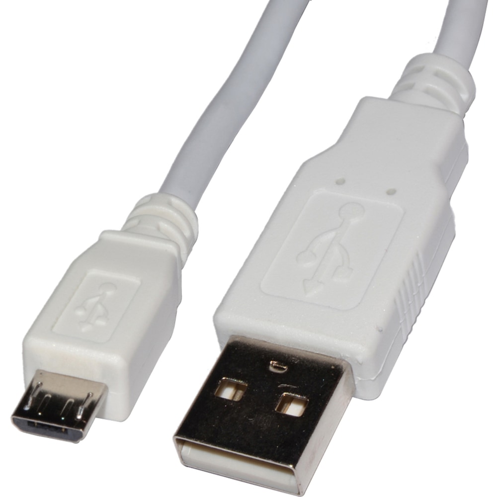 4XEM 10 FT Micro USB Cable - 10 ft USB Data Transfer Cable - 4XMUSB10WH MPN:4XMUSB10WH