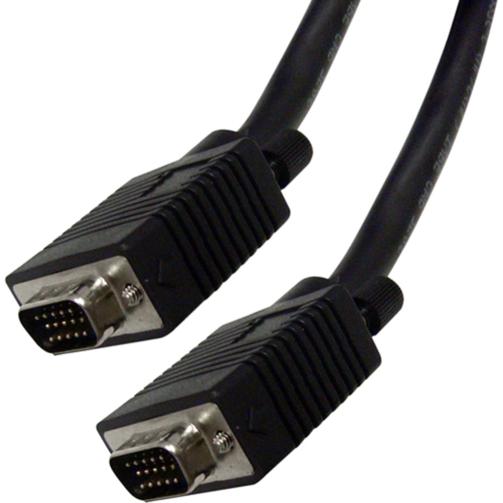 4XEM High-Resolution Coax Male to Male VGA Cable, 3ft, Black MPN:4XVGAMM3FT